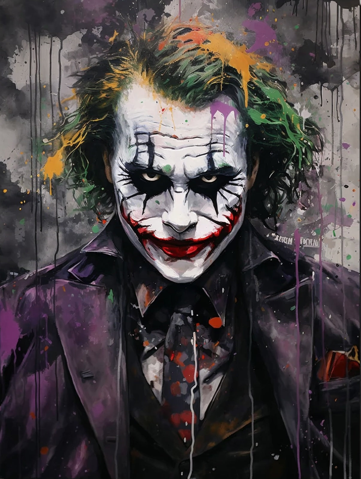 Mysterious clown face