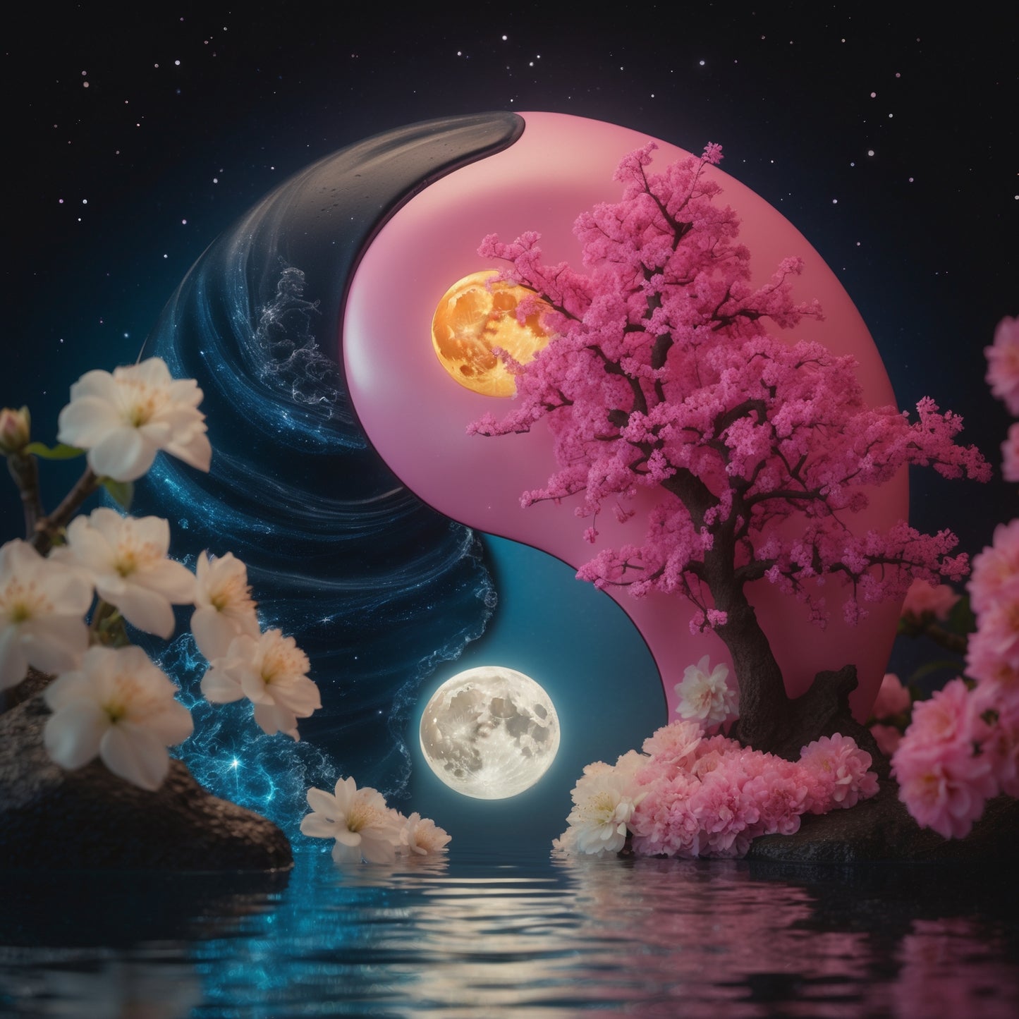 Yin Yang - Pink Tree Edition