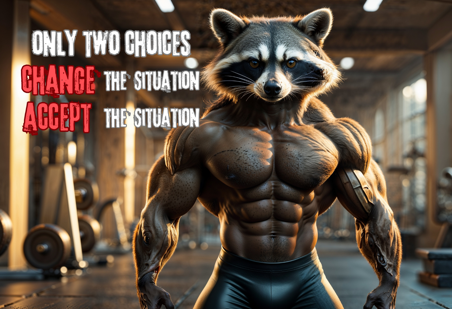 Only two choices - Human racoon