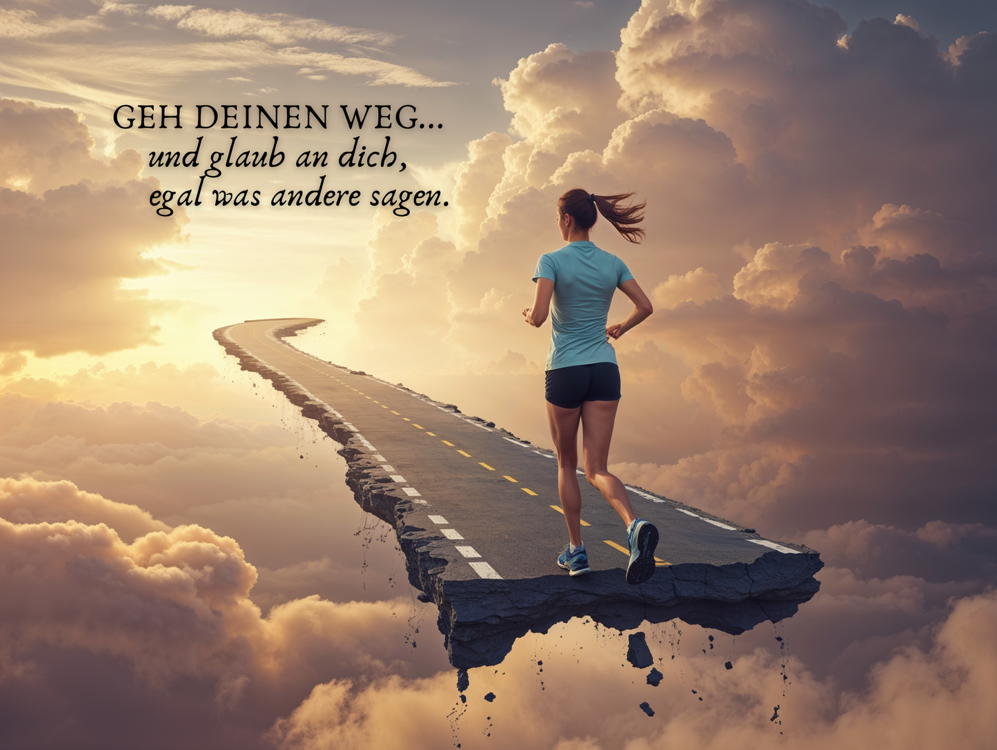 GEHE DEINEN WEG... und glaub an dich, egal was andere sagen.