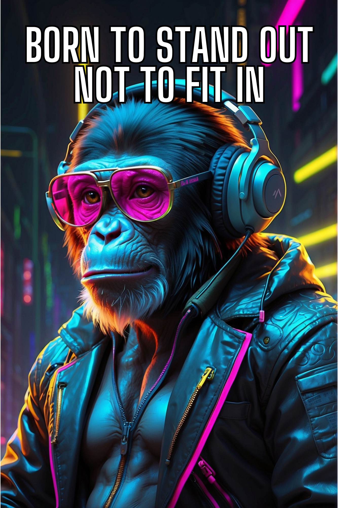Born to stand out - Neon Affe