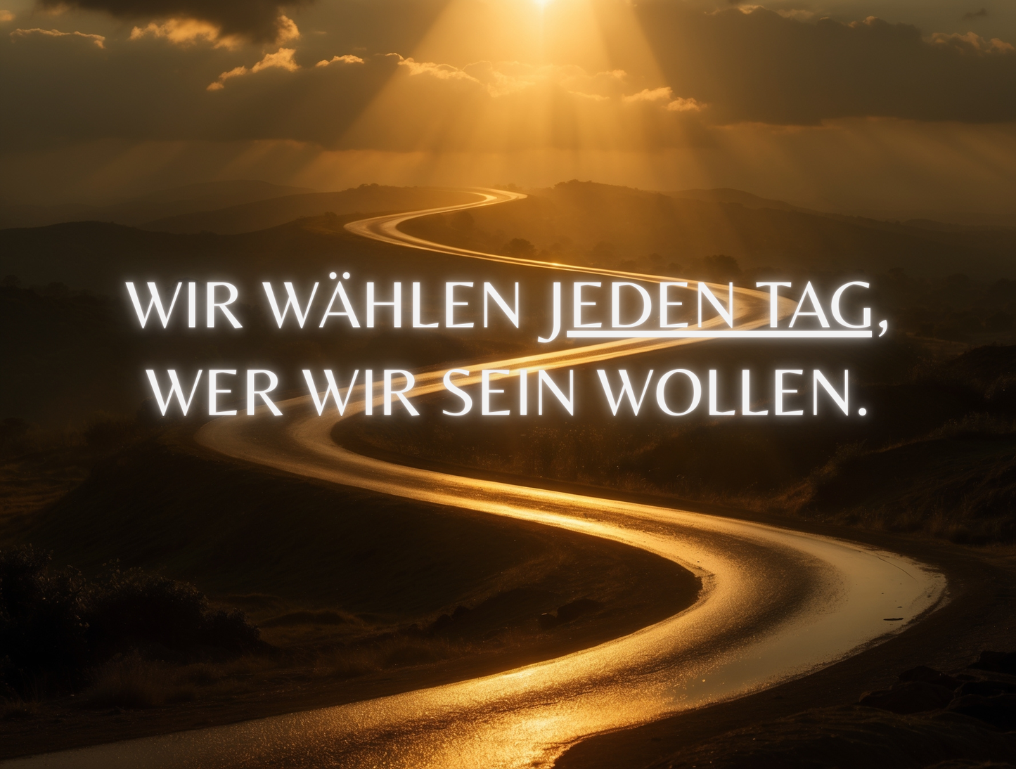 Wir wählen jeden Tag, wer wir sein wollen.