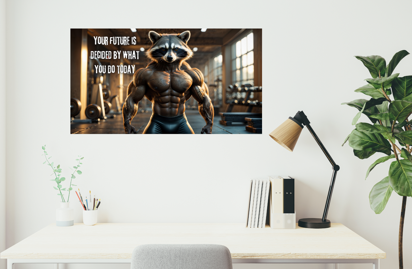 Your future is decided by what you do today - human racoon