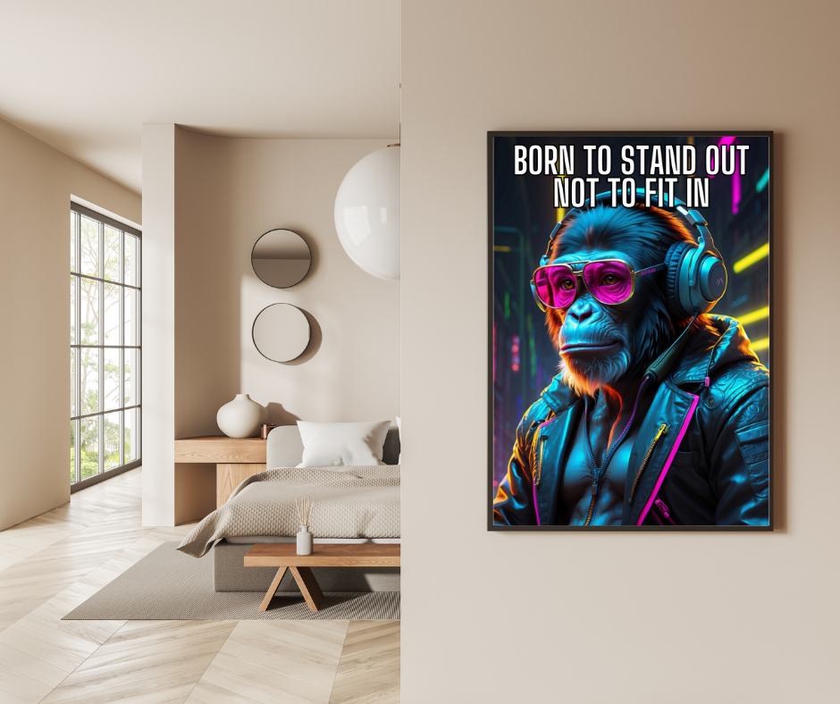 Born to stand out - Neon Affe