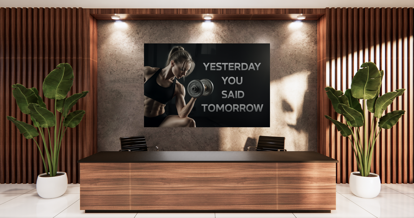 Yesterday you said tomorrow