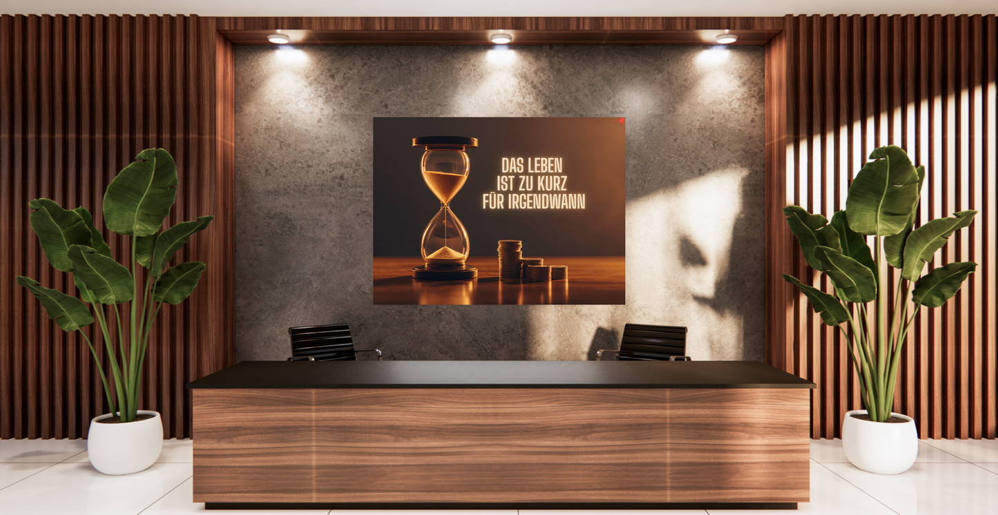 Das Leben ist zu kurz für irgendwann