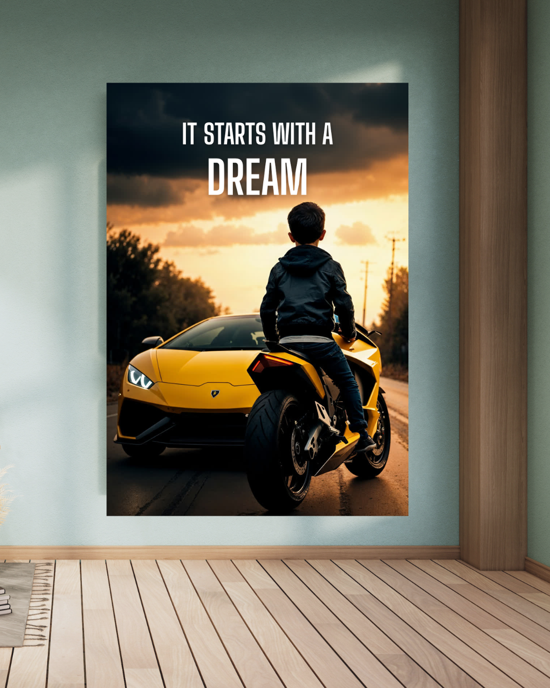 It starts with a dream - Yellow Lambo Edition