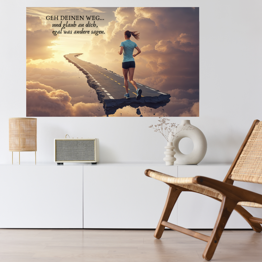 GEHE DEINEN WEG... und glaub an dich, egal was andere sagen.