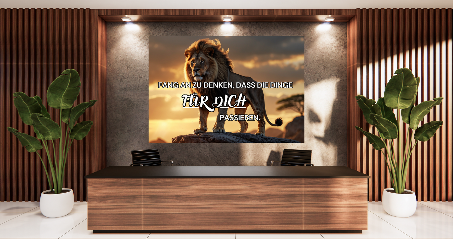 Fang an zu denken, dass die Dinge FÜR DICH passieren